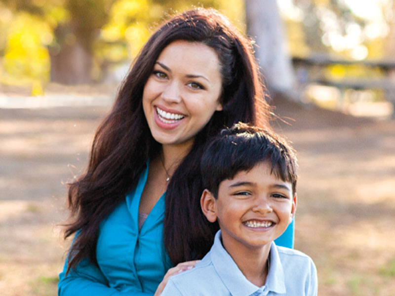 mother and son